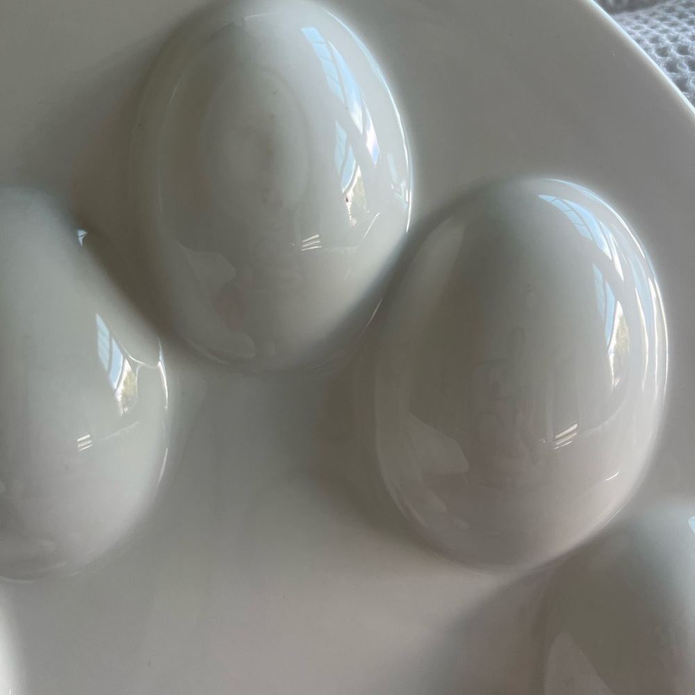 Portmeirion Botanic Garden Sweet Pea 9 Deviled Eggs Serving Platter Dish - Picture 6 of 9